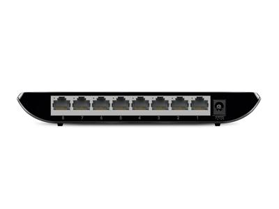 TP-Link 8-poorts Desktop Gigabit Switch, 8 10/100 / 1000M RJ45-poorten, plastic behuizing (TL-SG1008D)