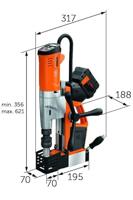 Fein AKBU 35 PMQ AS Accu-kernboormachine 18 V 1 snelheid Brushless, Incl. koffer, Zonder accu, Zonder lader - thumbnail
