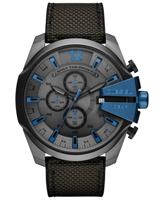 Diesel DZ4500 chronograaf Mega Chief Herenhorlogemet grijze nylon band, 51 mm - thumbnail