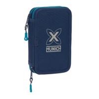 Dubbele etui Munich Nautic Marineblauw 12.5 x 19.5 x 4 cm 28 Onderdelen - thumbnail