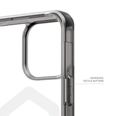 Urban Armor Gear Plyo Backcover Apple iPhone 16 Pro Max Grijs, Transparant Inductieve lading, MagSafe compatible, Stootbestendig