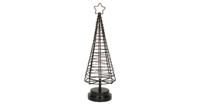 Kerstverlichting Batterijverlichting boom 3D zwart / koperdraad 45 LED classic 36 cm met timer Anna's collection - Annas collection - thumbnail