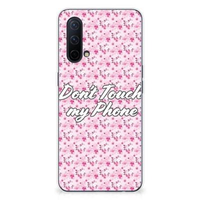 OnePlus Nord CE 5G Silicone-hoesje Flowers Pink DTMP OnePlus Nord CE 5G Silicone-hoesje Flowers Pink DTMP