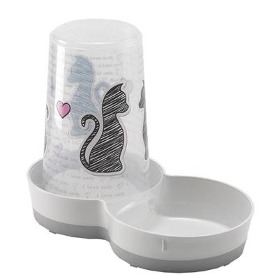 Moderna plastic drink/voersilo 1.5 liter Kat Cats in Love Moderna Gebr. de Boon - Gebr de boon Moderna plastic drink/voersilo 1.5 liter Kat Cats in Love Moderna Gebr. de Boon - Gebr de boon