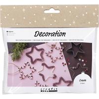 Creativ Company Mini hobbyset decoratie, sterren, rood, 1 doos - thumbnail
