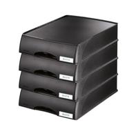Brievenbak leitz plus met lade a4 maxi zwart | 4 stuks - thumbnail
