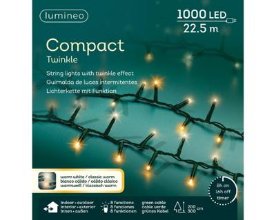 LED compact l23m-1000L groen/wwt/kwrm kerstverlichting Lumineo - Lumineo LED compact l23m-1000L groen/wwt/kwrm kerstverlichting Lumineo - Lumineo