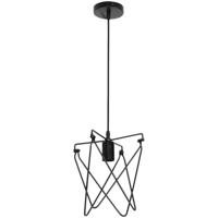 Industriële LED Hanglamp Mat Zwart Aluminium | E27 Fitting - thumbnail