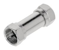 Valueline VLSP41941M Antenne Adapter F-male - F-male Zilver - thumbnail