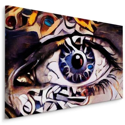 Schilderij - Het Oog, Abstract, Premium Print, 5 maten