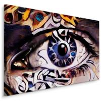 Schilderij - Het Oog, Abstract, Premium Print, 5 maten - thumbnail