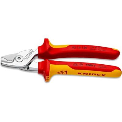 Knipex StepCut kabelschaar | Geïsoleerd | Meer-componentengrepen | VDE-getest | Verchroomd - 95 16 160 SB