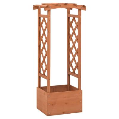 VidaXL Latwerkplantenbak met boog 49x39x117 cm vurenhout VidaXL Latwerkplantenbak met boog 49x39x117 cm vurenhout
