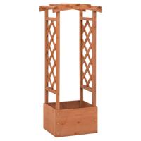 Latwerkplantenbak met boog 49x39x117 cm vurenhout - thumbnail