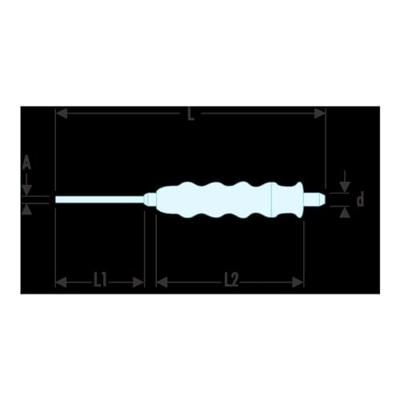 Facom beklede drevel - diam.3mm - 247.G3