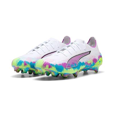 PUMA Ultra 6 Ultimate Brilliance Gras Voetbalschoenen (FG) Dames Wit Paars Blauw PUMA Ultra 6 Ultimate Brilliance Gras Voetbalschoenen (FG) Dames Wit Paars Blauw