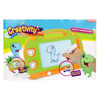 Toi-Toys Creativity magnetisch tekenbord met pen en vormen