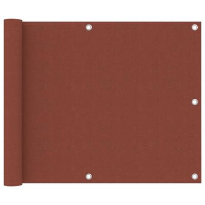 Balkonscherm 75x300 cm oxford stof terracotta Balkonscherm 75x300 cm oxford stof terracotta