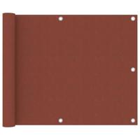 Balkonscherm 75x300 cm oxford stof terracotta - thumbnail