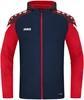 JAKO 6822 Jas Met Kap Performance - Marine/Rood - XL