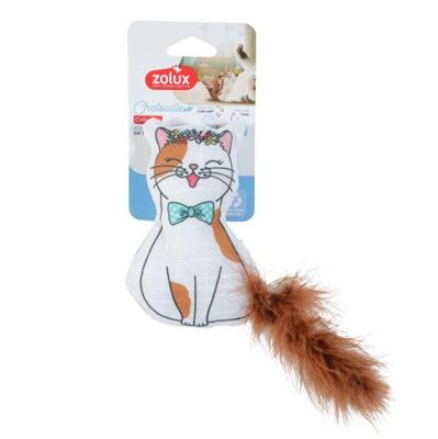 ZOLUX Chatouille Cat with feathers and catnip - speelgoed voor katten - 13cm