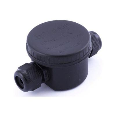 Lasdoos Spatwaterdicht - 2 flexibele ingangen 9-12 mm - Ø65x96x47mm - IP66