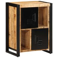 Dressoir 55x35x70 cm massief ruw mangohout - thumbnail