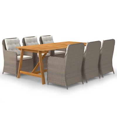 vidaXL 7-delige Tuinset bruin