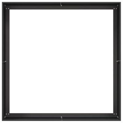 Plantenbak 100x100x40 cm staal zwart