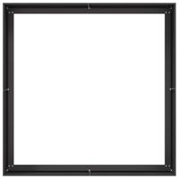 Plantenbak 100x100x40 cm staal zwart - thumbnail