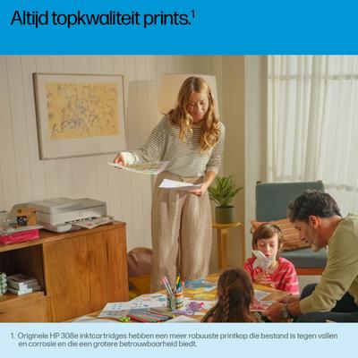 Originele inktcartridge HP SERIES 6110, 6120, 6130, 6520, 6530 - Nº 308E Zwart (1 Stuks)