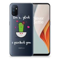 OnePlus Nord N100 Telefoonhoesje met Naam Cactus Glad - thumbnail