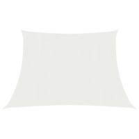 VidaXL Zonnezeil 160 g/m² 3/4x3 m hdpe wit - thumbnail