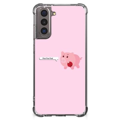 Samsung Galaxy S21 Stevig | Bumper Hoesje | Pig Mud Samsung Galaxy S21 Stevig | Bumper Hoesje | Pig Mud