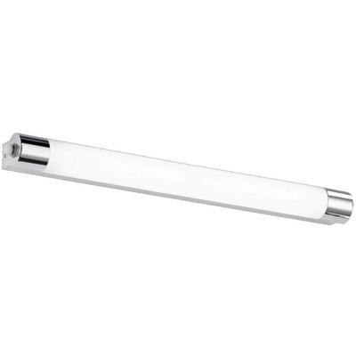 LED Wandlamp 9W - Warm Wit 3000K - Rechthoekig Mat Chroom - Aluminium - OSRAM LED