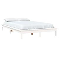 Bedframe massief grenenhout wit 200x200 cm - thumbnail