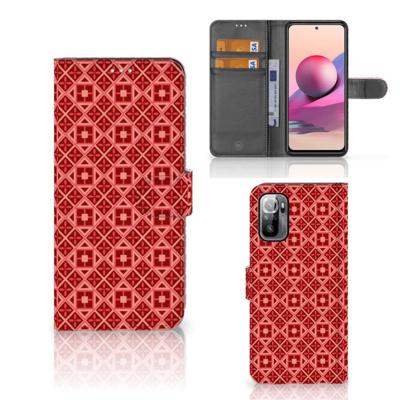Xiaomi Redmi Note 10/10T 5G | Poco M3 Pro | Telefoon Hoesje | Batik Rood