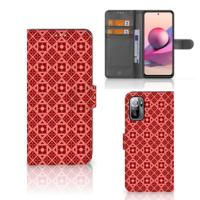 Xiaomi Redmi Note 10/10T 5G | Poco M3 Pro | Telefoon Hoesje | Batik Rood - thumbnail