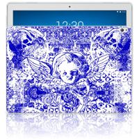 Tablet BackCover Lenovo Tab P10 Angel Skull Blauw - thumbnail