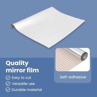 VidaXL Zelfklevende spiegelfolie zilver 90 x 1000 cm pet - thumbnail