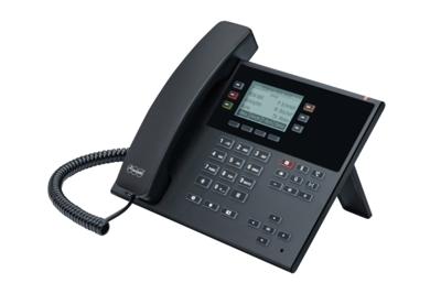 Auerswald COMfortel D-210 Vaste VoIP-telefoon Handsfree, Headsetaansluiting, Optisch belsignaal, PoE Grafisch display Zwart