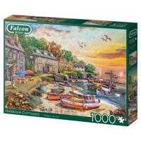 Harbour Cottages Puzzel 1000 Stukjes - thumbnail