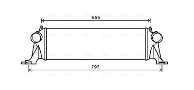 Intercooler, inlaatluchtkoeler IV4132