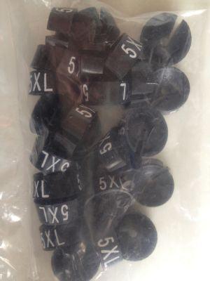 MB zwart/wit 5XL voor op kledinghanger