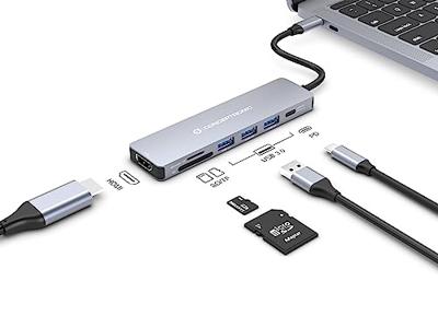 Conceptronic donn19g 7-in-1 usb 3.2 gen 1 docking station, hdmi, usb-a 3.0 x 3, sd, tf/microsd, 100w