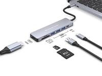 Conceptronic donn19g 7-in-1 usb 3.2 gen 1 docking station, hdmi, usb-a 3.0 x 3, sd, tf/microsd, 100w - thumbnail