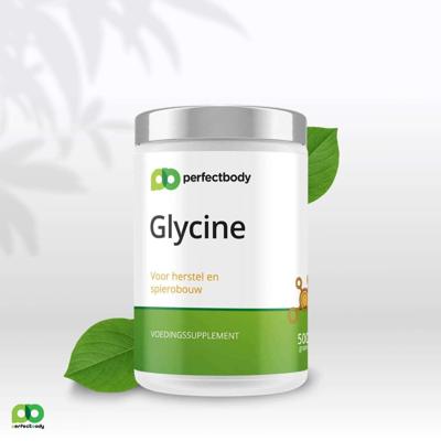 Glycine poeder - 100% puur aminozuur - Voor slaap, spieren & huid - 500 gram PerfectBody