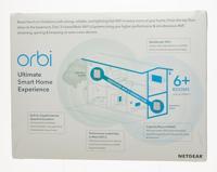 Netgear orbi wifi 6-systeem (rbk852) ax6000 mesh router (wit/zilver, 1x router (rbr850), 1x satelliet (rbs850), dekking tot 350 m²) - thumbnail
