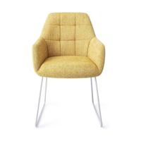 Jesper Home Noto eetkamerstoel Bumble Bee slide white - thumbnail