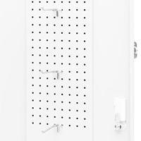 VidaXL Zadelkast 53x53x105 cm staal wit - thumbnail